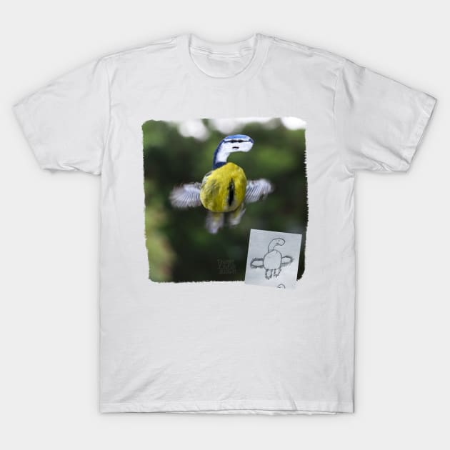 Flying Tit T-Shirt by Things I Have Drawn